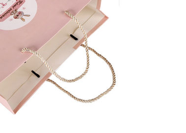 Sacos de compras cor-de-rosa do papel da cor reusáveis para a promoção/compra/presente fornecedor