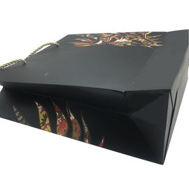 Material preto do cartão da cor dos sacos de portador do grande papel do punho da fita fornecedor
