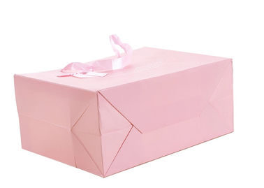 OEM imprimindo exato vívido/ODM dos sacos de compras cor-de-rosa do papel da cor disponível fornecedor