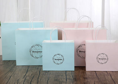Os sacos de papel impressos delicados de Kraft/imprimiram sacos de portador de papel toda a cor disponível fornecedor