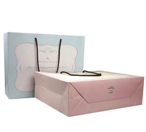 comprar O costume bonito imprimiu a capacidade de rolamento alta dos sacos de papel com punho do algodão Fabricação em linha