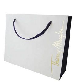 comprar O negócio imprimiu sacos de papel de Kraft com revestimento de superfície de carimbo quente do ouro Fabricação em linha