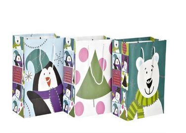 Eco - sacos de papel impressos amigáveis de Kraft lustrosos/revestimento matte da superfície da laminação fornecedor