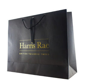 Sacos de papel relativos à promoção da parte alta, sacos de portador impressos costume torcidos do punho fornecedor