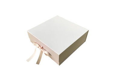 comprar Caixa de presente elegante do laço da fita, logotipo de empacotamento personalizado do costume das caixas Fabricação em linha