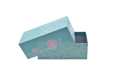 Costume delicado tamanho impresso 18 * 14 * 9cm das caixas de presente com tampa e tipo da base fornecedor