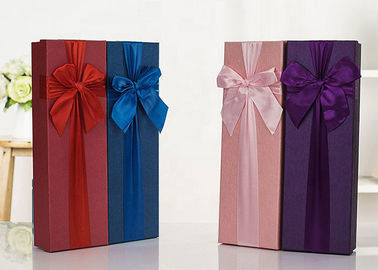 Tamanho de empacotamento personalizado 34 * 11 * 5cm da caixa do presente do papel da cor para a flor fornecedor