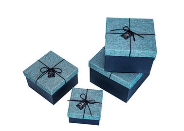 Tamanho impresso costume da cor pura feito a mão das caixas de presente do Bowknot vário disponível fornecedor