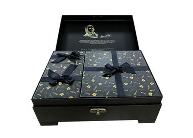 Tipo de empacotamento logotipo personalizado do livro das caixas do presente luxuoso cosmético com curvatura da mão fornecedor