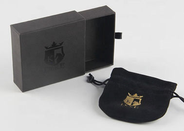 Logotipo reusável de empacotamento de Cutsomized das caixas do presente luxuoso preto da cor para o bracelete fornecedor