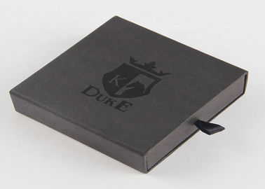 Logotipo reusável de empacotamento de Cutsomized das caixas do presente luxuoso preto da cor para o bracelete fornecedor