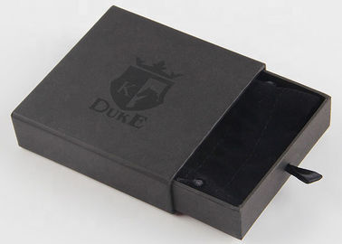 Logotipo reusável de empacotamento de Cutsomized das caixas do presente luxuoso preto da cor para o bracelete fornecedor