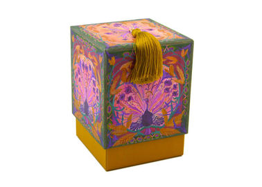 comprar Caixas luxuosas excelentes da vela da borla, tóxico feito a mão da caixa de presente da vela não Fabricação em linha