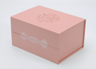 Caixa de presente cor-de-rosa bonita feito a mão, reciclável simples magnético da caixa de papel fornecedor