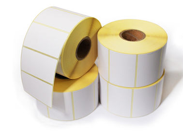 Papel de etiqueta branco impermeável do rolo do papel da etiqueta/material de papel inferior de Gration fornecedor