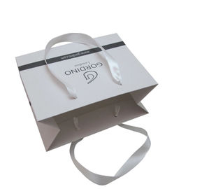 Os sacos de papel pequenos feitos sob encomenda recicláveis, a mercadoria branca ensacam todo o tamanho disponível fornecedor