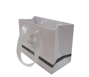 Os sacos de papel pequenos feitos sob encomenda recicláveis, a mercadoria branca ensacam todo o tamanho disponível fornecedor