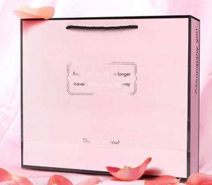 A cor cor-de-rosa personalizou o ODM popular/OEM dos sacos de compras de papel disponíveis fornecedor