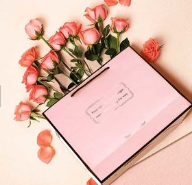 A cor cor-de-rosa personalizou o ODM popular/OEM dos sacos de compras de papel disponíveis fornecedor