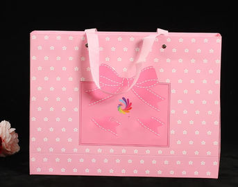 comprar O costume delicado imprimiu sacos de papel/sacos portador de papel do rosa para brinquedos/joia Fabricação em linha
