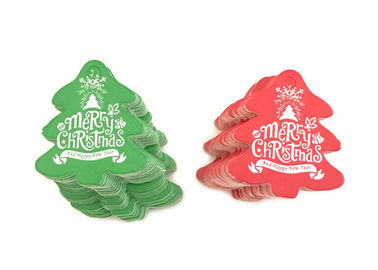 O cair impresso costume do estilo do Natal etiqueta a vária forma para o presente da decoração de DIY fornecedor