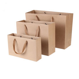 comprar Os sacos de papel impressos biodegradáveis de Brown, presente do papel de embalagem Ensacam a durabilidade alta Fabricação em linha