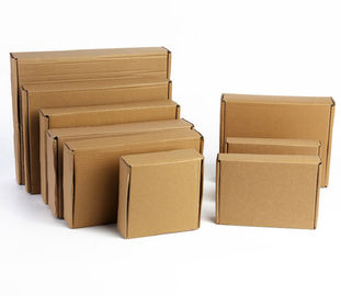 Caixa da caixa de Brown do papel de embalagem, Espessura ondulada feita sob encomenda 0.23mm das caixas fornecedor
