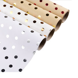 O anti risco pontilha o papel de polpa de madeira reciclável de papel de envolvimento para o pacote da flor/presente fornecedor