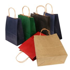 Sacos de papel personalizados de Brown da parte inferior lisa com o punho torcido papel do cabo fornecedor