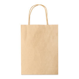 Sacos de papel personalizados de Brown da parte inferior lisa com o punho torcido papel do cabo fornecedor