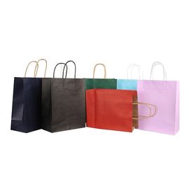 Cor elegante do tamanho 21 * 11 * 27cm dos sacos de papel de Kraft vária disponível fornecedor