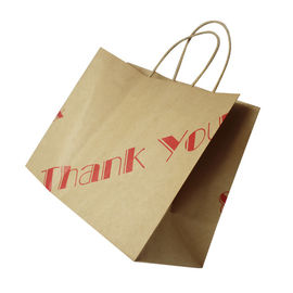Sacos de papel personalizados de Kraft do tamanho para promoções/presentes/propagandas fornecedor
