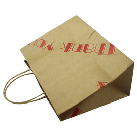 Sacos de papel personalizados de Kraft do tamanho para promoções/presentes/propagandas fornecedor
