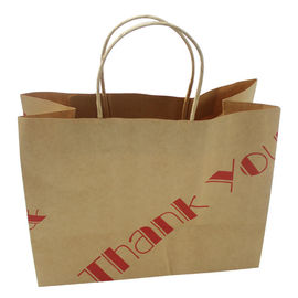 Sacos de papel personalizados de Kraft do tamanho para promoções/presentes/propagandas fornecedor