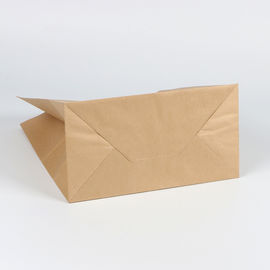 O costume descartável dos sacos de papel de Kraft do produto comestível impresso reforça firmemente o punho fornecedor