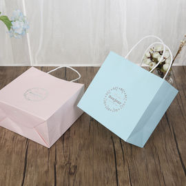 Luz - o azul/o presente de papel personalizado rosa ensaca o material branco do papel de embalagem de 150gsm fornecedor