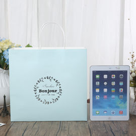 Luz - o azul/o presente de papel personalizado rosa ensaca o material branco do papel de embalagem de 150gsm fornecedor