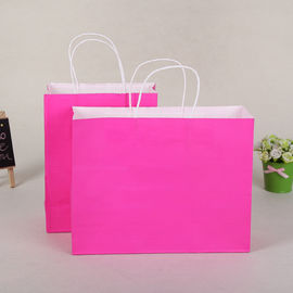 A favor do meio ambiente reciclável colorido sólido dos sacos de papel de Kraft para comprar fornecedor