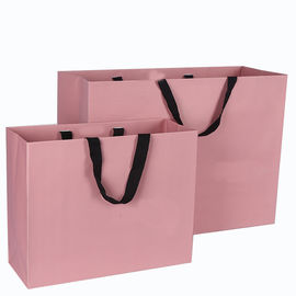 comprar O saco cor-de-rosa do cartão da cor laminado imprimiu o luxo para comprar/presente Fabricação em linha