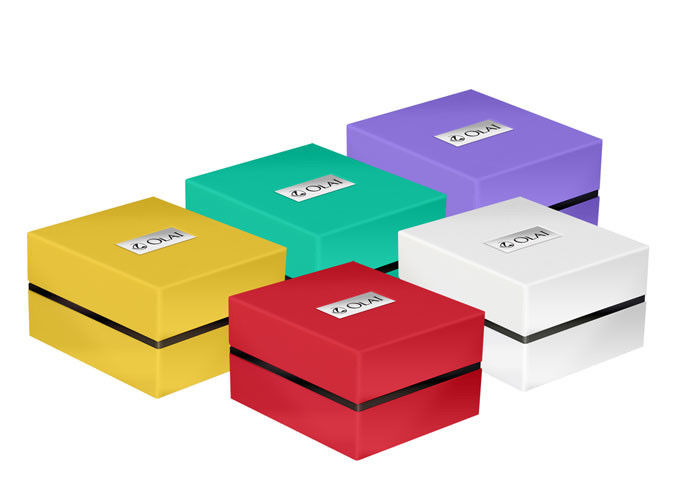 Tamanho de empacotamento 9,5 x 11 x 7.6cm do material plástico das caixas do presente luxuoso colorido para o relógio fornecedor