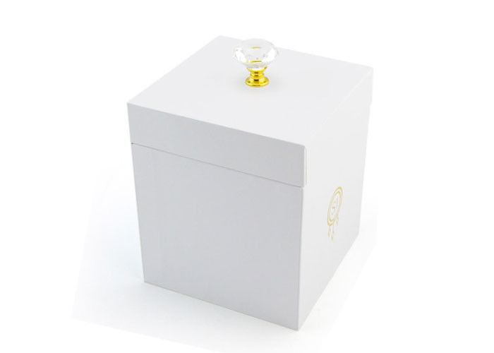 Material de empacotamento do cartão das caixas do presente luxuoso elegante para a vela fornecedor