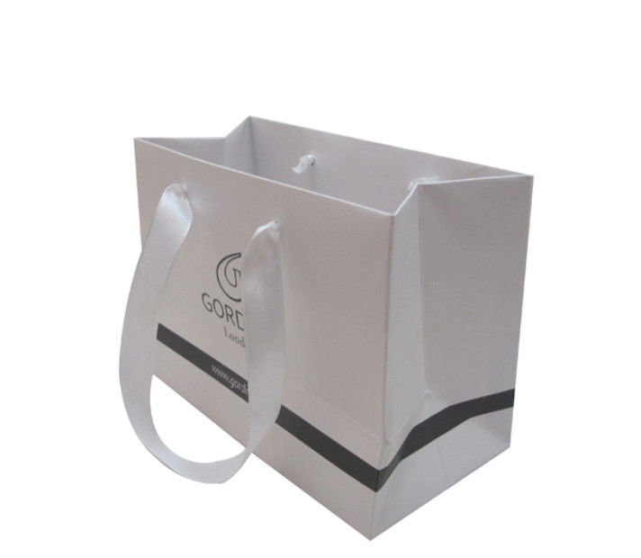 Os sacos de papel pequenos feitos sob encomenda recicláveis, a mercadoria branca ensacam todo o tamanho disponível fornecedor