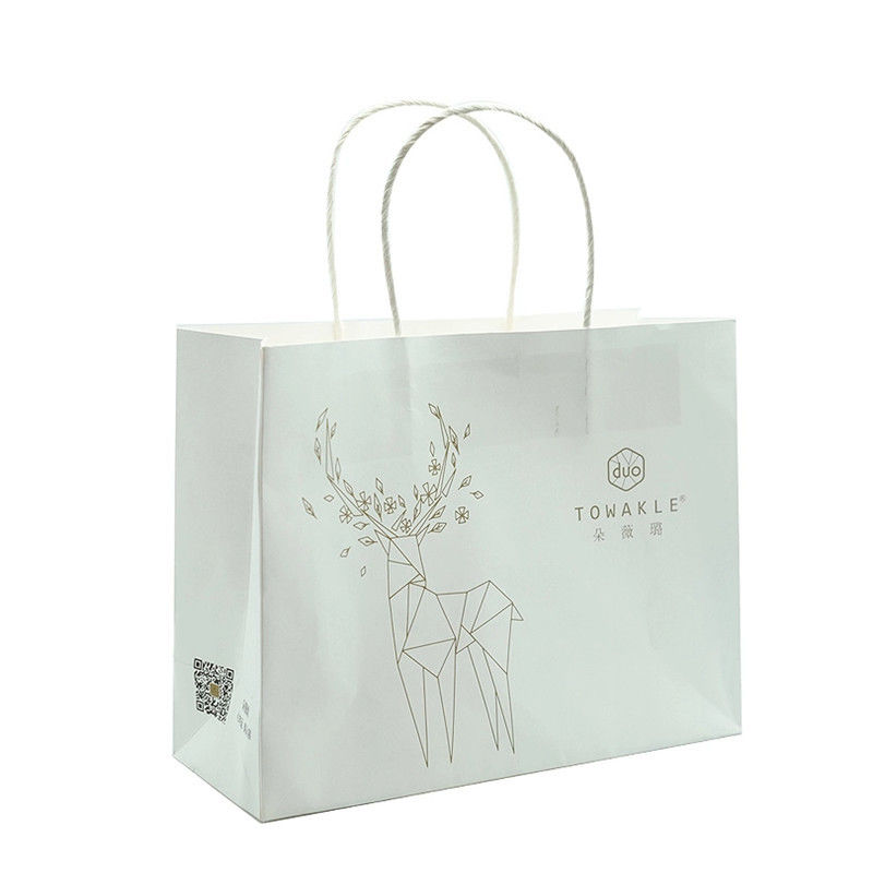 Os sacos de papel personalizados recicláveis do presente, anunciaram sacos de papel para empacotar fornecedor