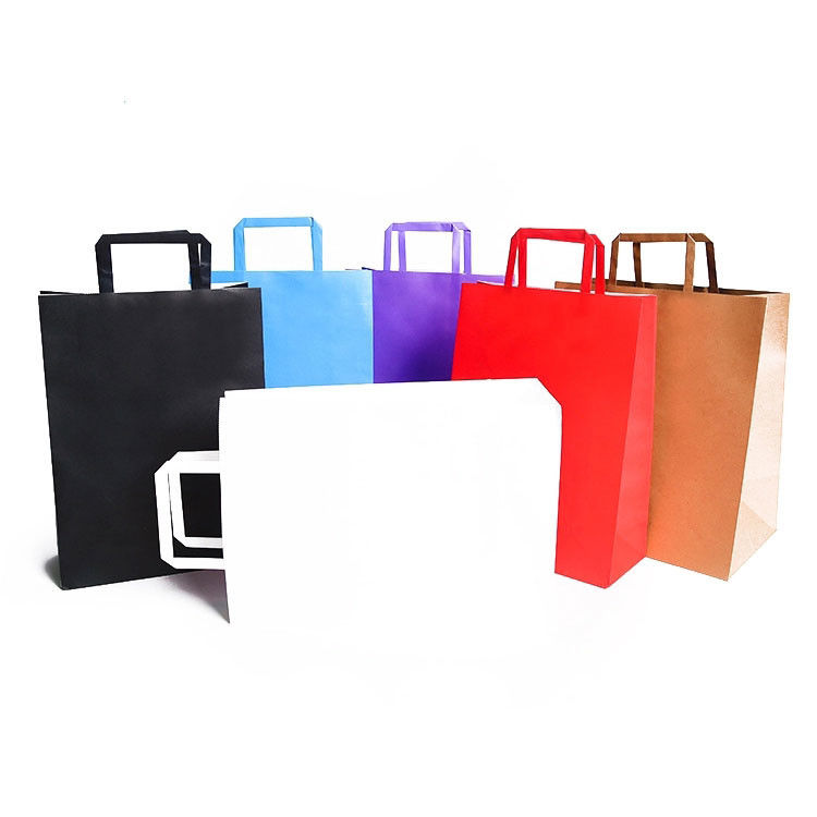 Manipulação material impressa colorida da superfície de impressão de Flexo do produto comestível dos sacos de papel de Kraft fornecedor