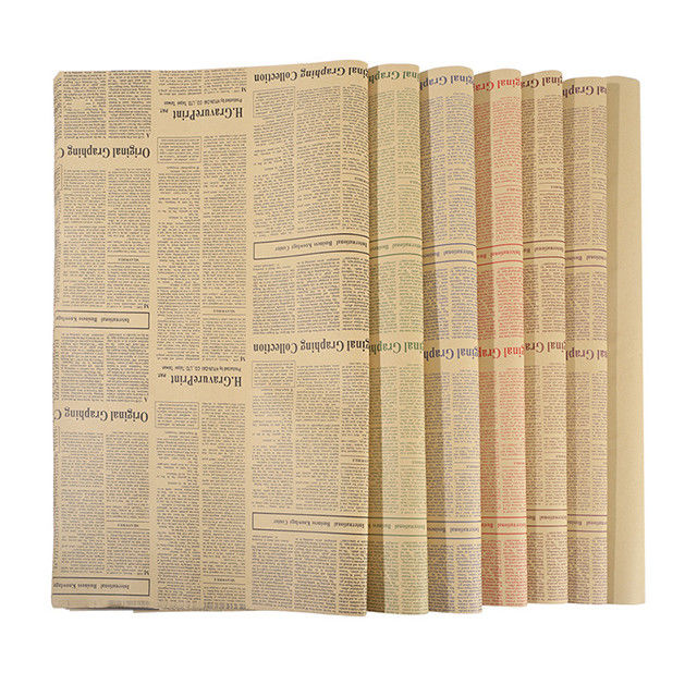 Tamanho do papel Degradable do envolvimento material Unbleached do papel de embalagem de 50 * de 70cm fornecedor