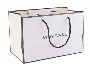 Good price A mercadoria branca do OEM/ODM ensaca, sacos de portador de papel biodegradáveis com logotipo on-line