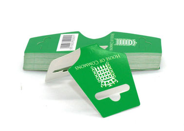 Good price As etiquetas dobradas fluorescentes do balanço da cor verde, dobram etiquetas do cair do produto tomado partido on-line